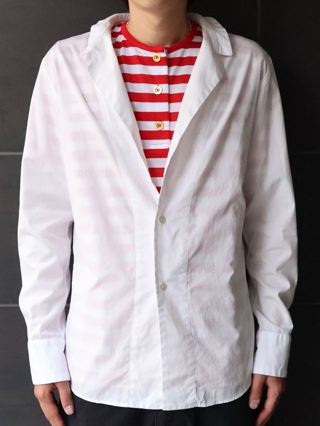 【Yohji Yamamoto】tailored collar shirt