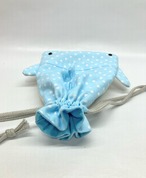 ジンベエザメ　巾着袋　小｜とりさん工房ーかわいいハンドメイドポーチ