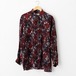 Whole Pattern Silk Shirt Bordeaux