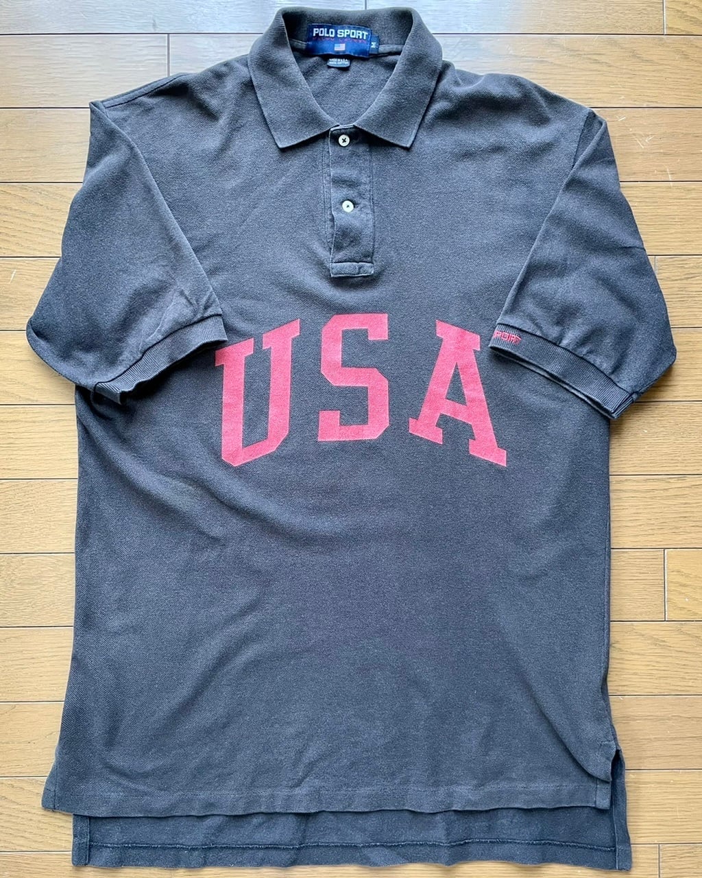 90年代 アメリカ製 ポロスポーツ USAロゴ ポロシャツ サイズM 90年代 アメリカ製 ポロスポーツ USAロゴ ポロシャツ サイズM