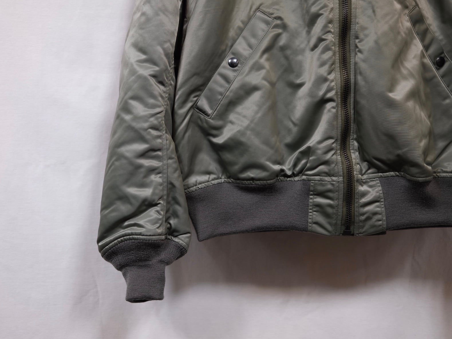 LENO “ UNISEX MA-1 JACKET “SAGE GREEN | Lapel online store LENO “ UNISEX MA-1 JACKET “SAGE GREEN | Lapel online store