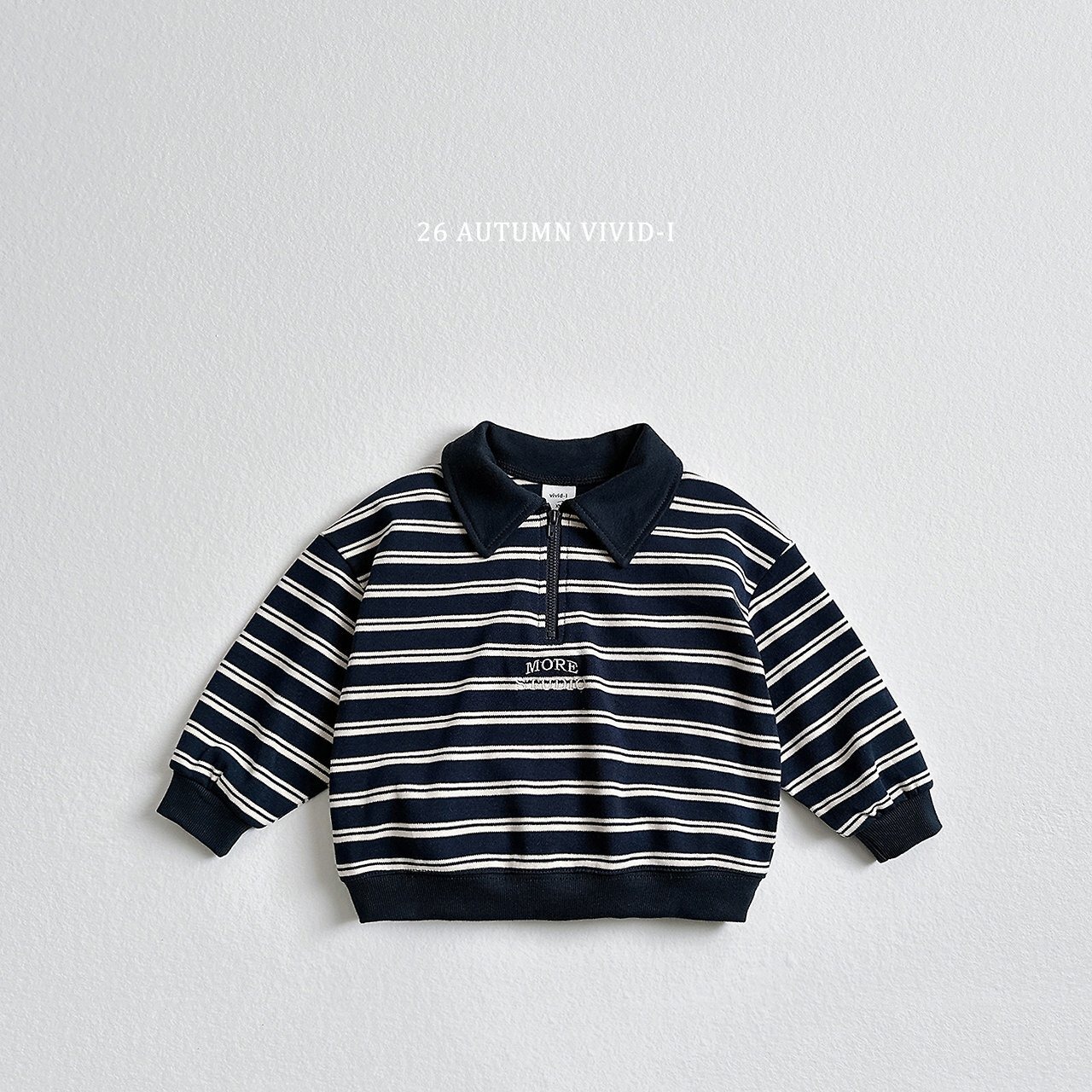 border creamSnavyS［即納］more anorak mtm 26autumn/ VIVID I