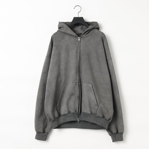 KANEMASA PHIL. 36G Fine Sweat Zip Hoodie(CHARCOAL PIGMENT)