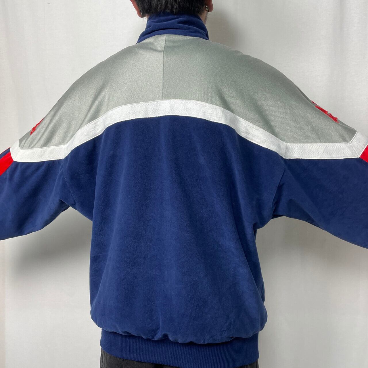 90年代 adidas アディダス ベロア 切り替え ジャージ トラック