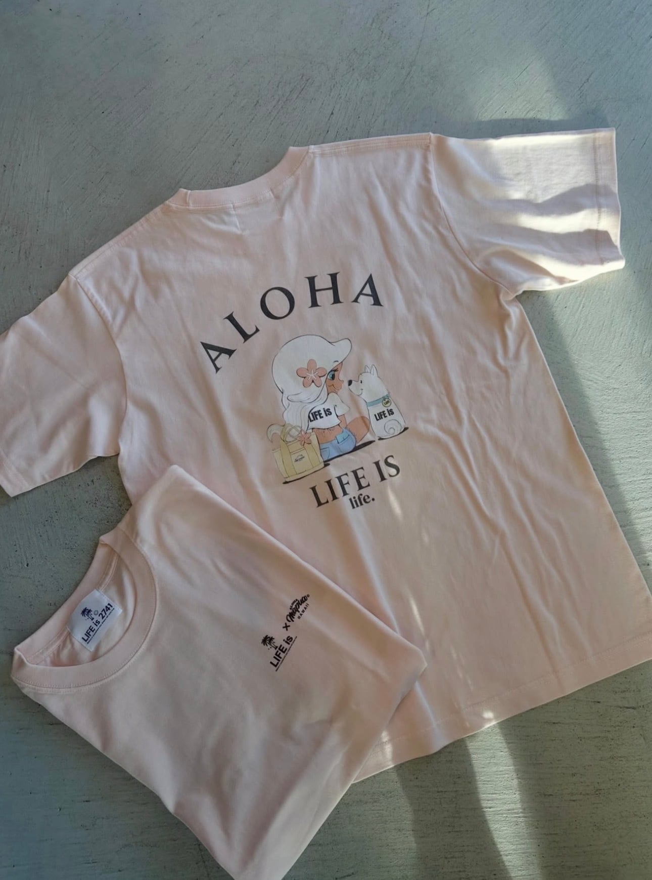 LIFE is × mapuaコラボ Lani 半袖Tシャツ ¥6,800+tax