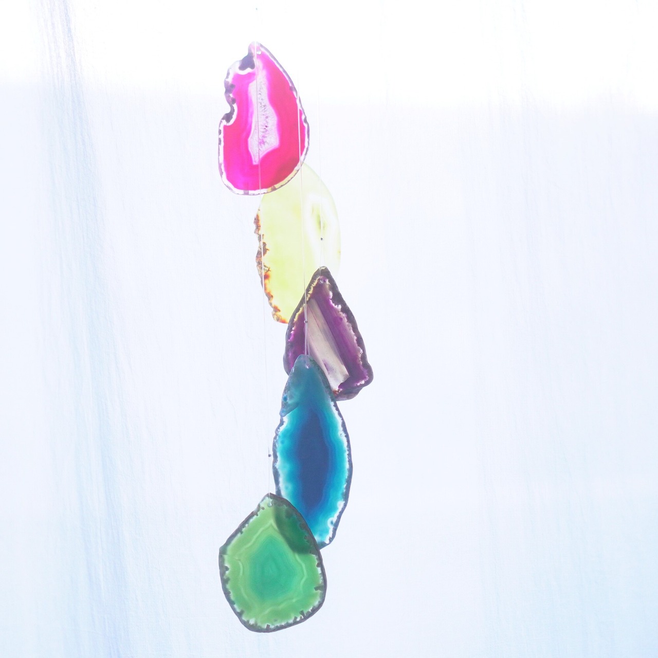 Clear Rainbow 11 - アゲートヒーリングチャイム / Agate Sun Catcher Wind Chime 355