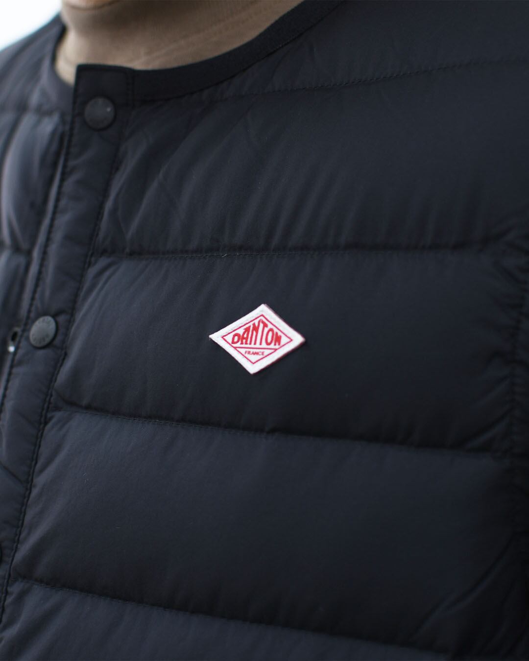 DANTON [ダントン] M NYLON TAFFETA INNER DOWN CREWNECK VEST [DT