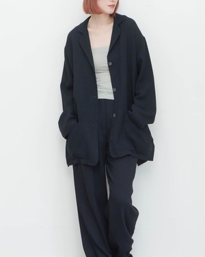 1990s side slit tropical wool coverall jacket