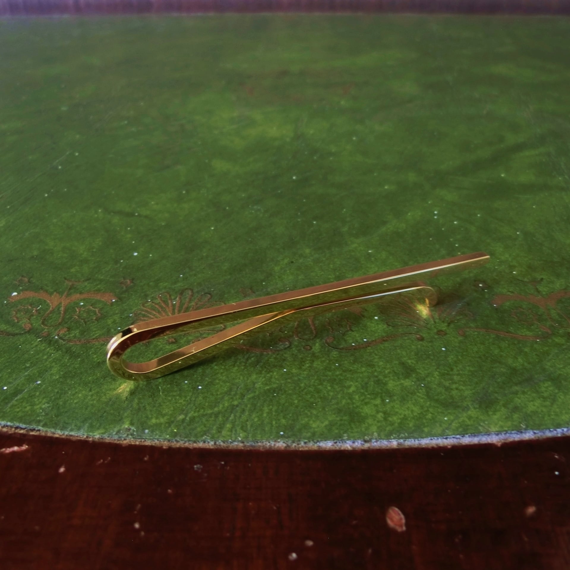 NARROW TIE SLIDE -18K gold plated- ナローネクタイピン 18K