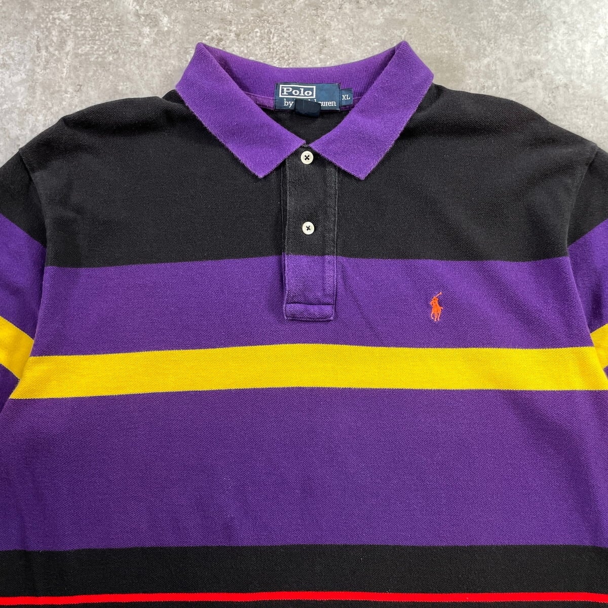 90年代 Polo by Ralph Lauren ポロラルフローレン マルチボーダー 半袖
