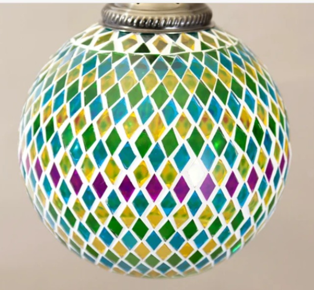 吊照明】ジョルダン　モザイクランプ［ペンダントランプ］＜LED付属＞ [サイズ: S]