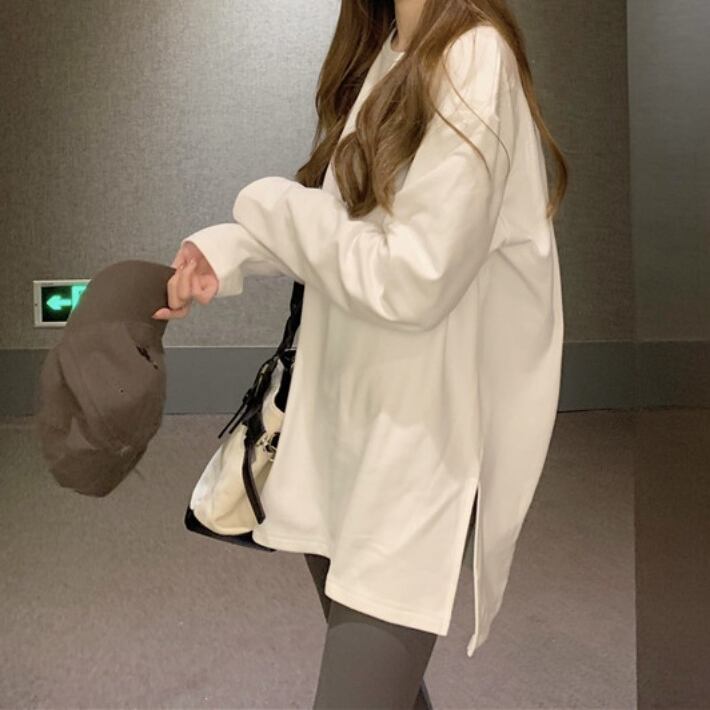 オーバーサイズ ロングスリーブ Tシャツ 00147