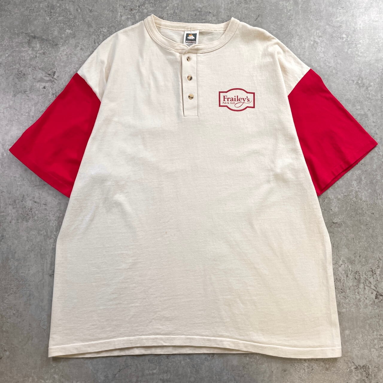 90-00年代 Frailey's Pub & Grill パブ ヘンリーネック Tシャツ メンズ
