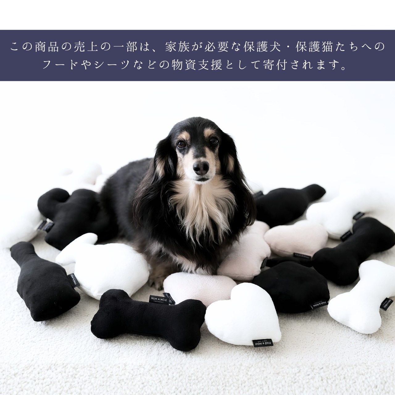【選べる3個セット】Monotone & Nuance Pet Toy モノトーン＆ニュアンス ペットトイ