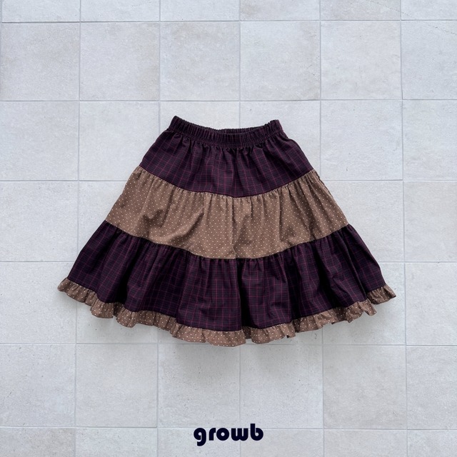 【取寄】growb｜huey skirt｜ヒューイスカート｜S-L｜kids&jr｜26 autumn