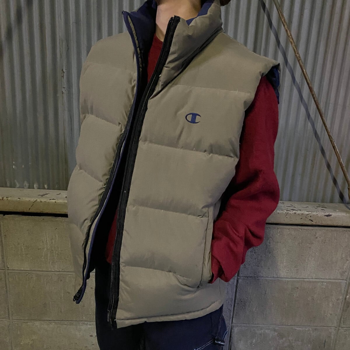 champion チャンピオン　ワンポイントロゴ　ボアジャケット　Mサイズ