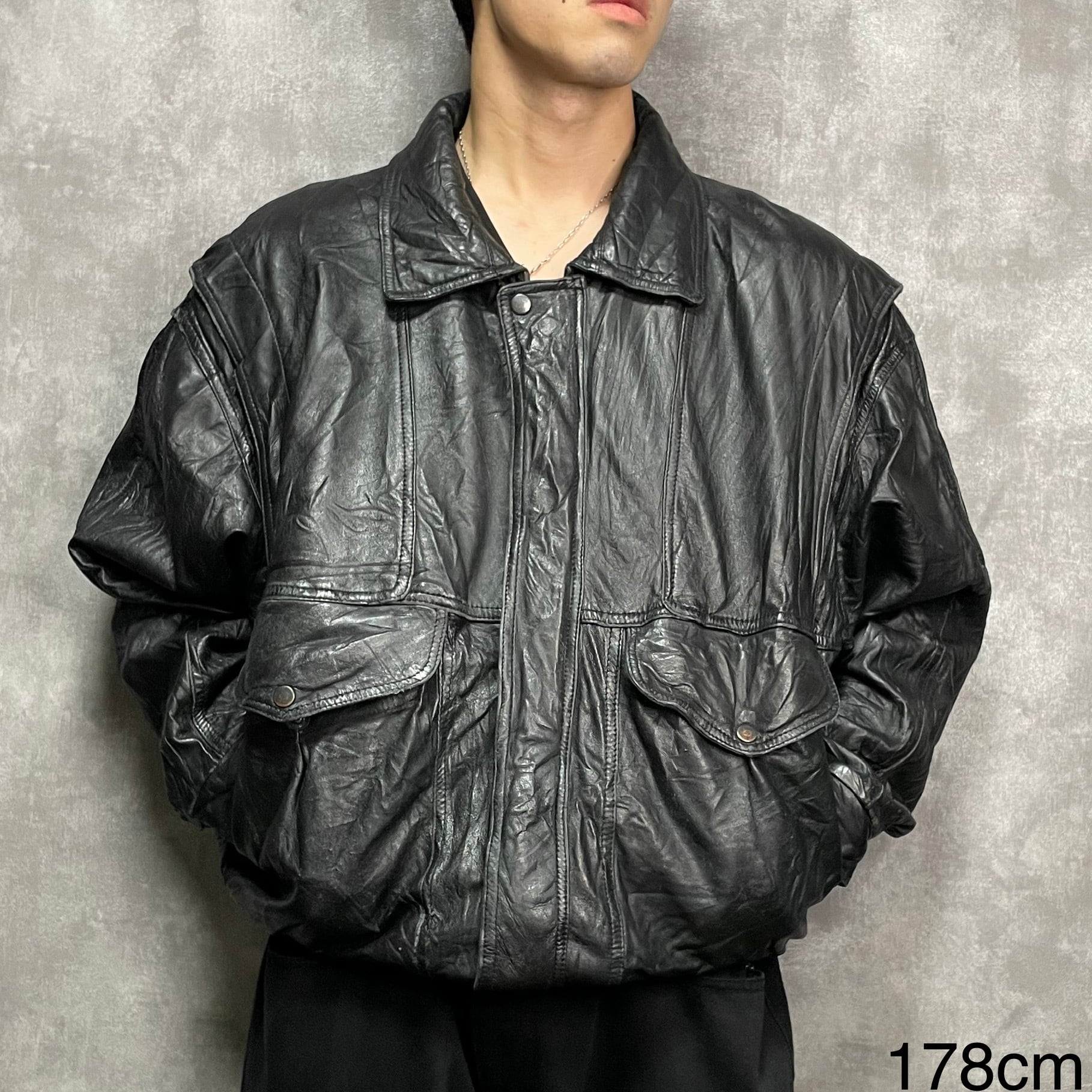 unknown レザージャケット（unknown レザージャケット XL | 古着屋 
