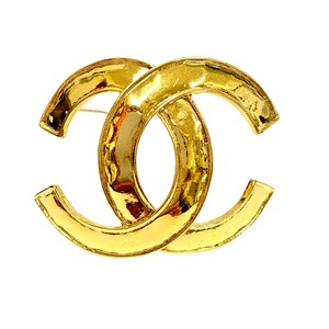 CHANEL シャネル ココマーク ピンブローチ ゴールド アクセサリー 3831