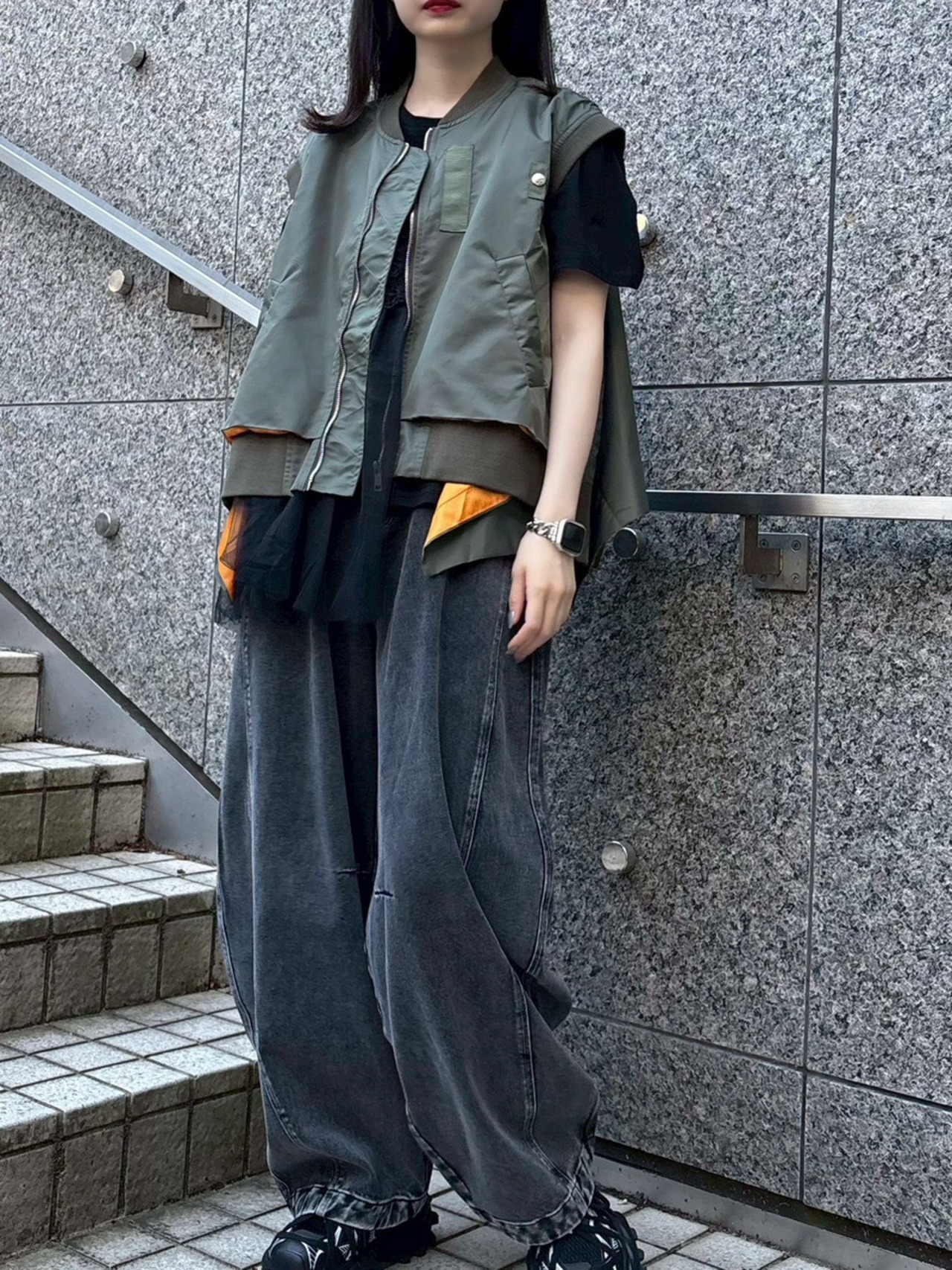 MMF141PEC カラーウォッシュ デニムパンツ