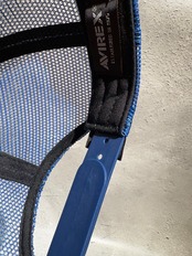 AVIREX / アヴィレックス MULTI LOGO MESH CAP  メッシュキャップ ブラック カモ ビックサイズ