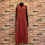 MADE IN U.S.A Check Red One-piece