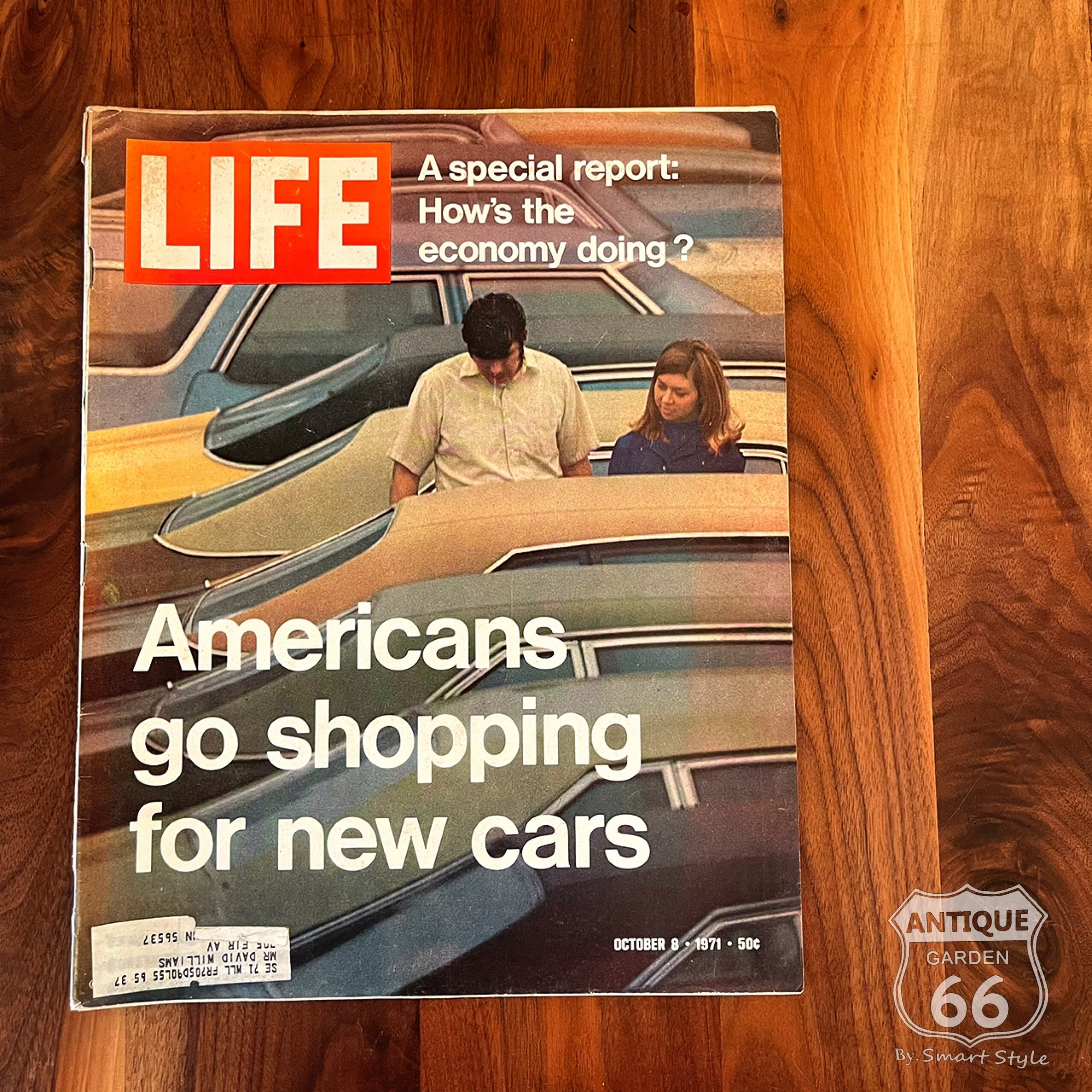 LIFE 1971年10月8日号 「 新車でショッピング 」ライフ マガジン 雑誌