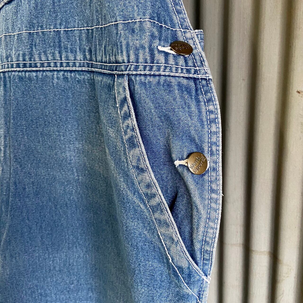 ビッグサイズ Workn' Sport デニム オーバーオール メンズW44 古着