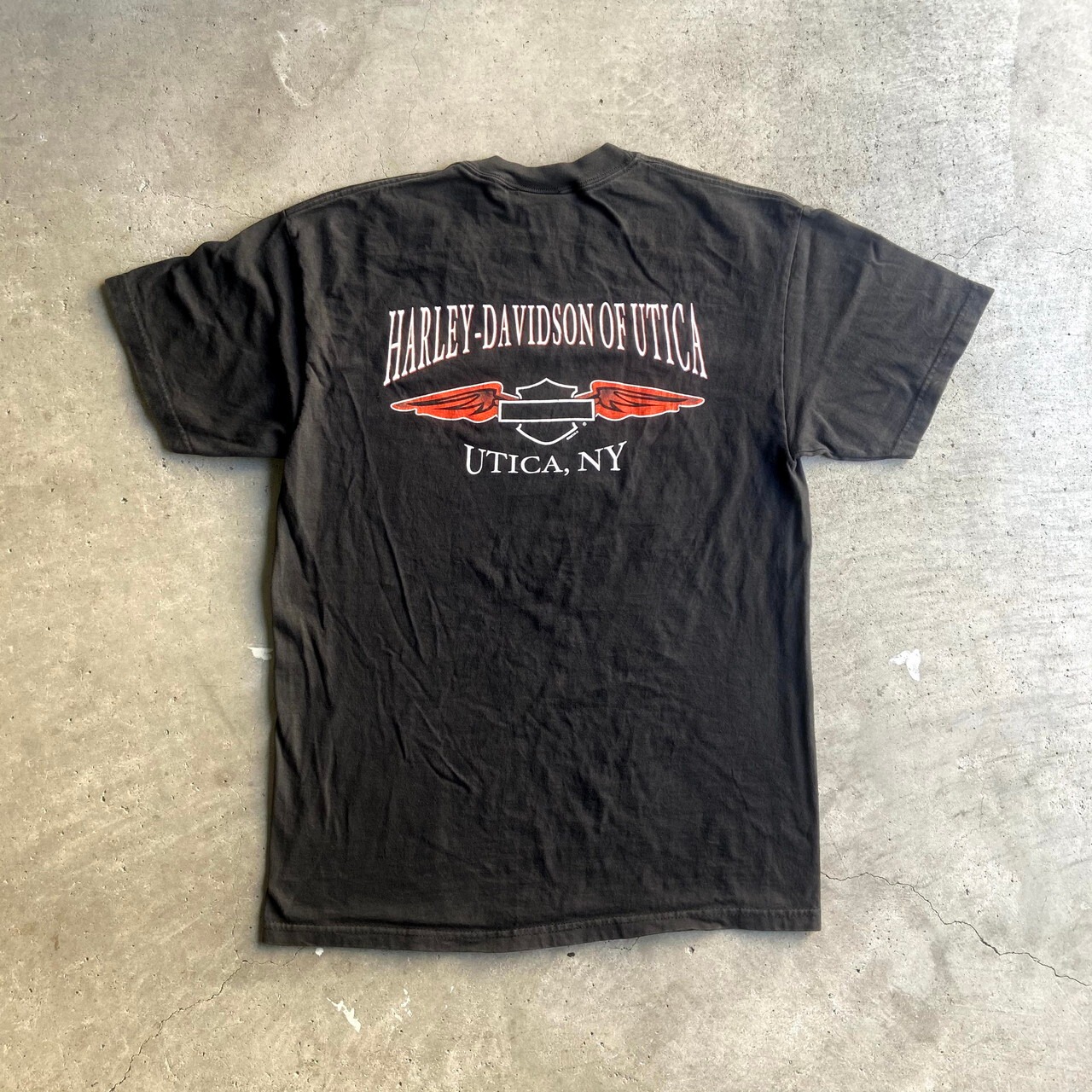 Harley-Davidson ハーレーダビッドソン フロントロゴ プリント 刺繍 T 