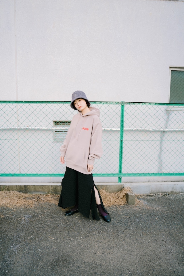 座半寝一　Hoodie  smoky pink