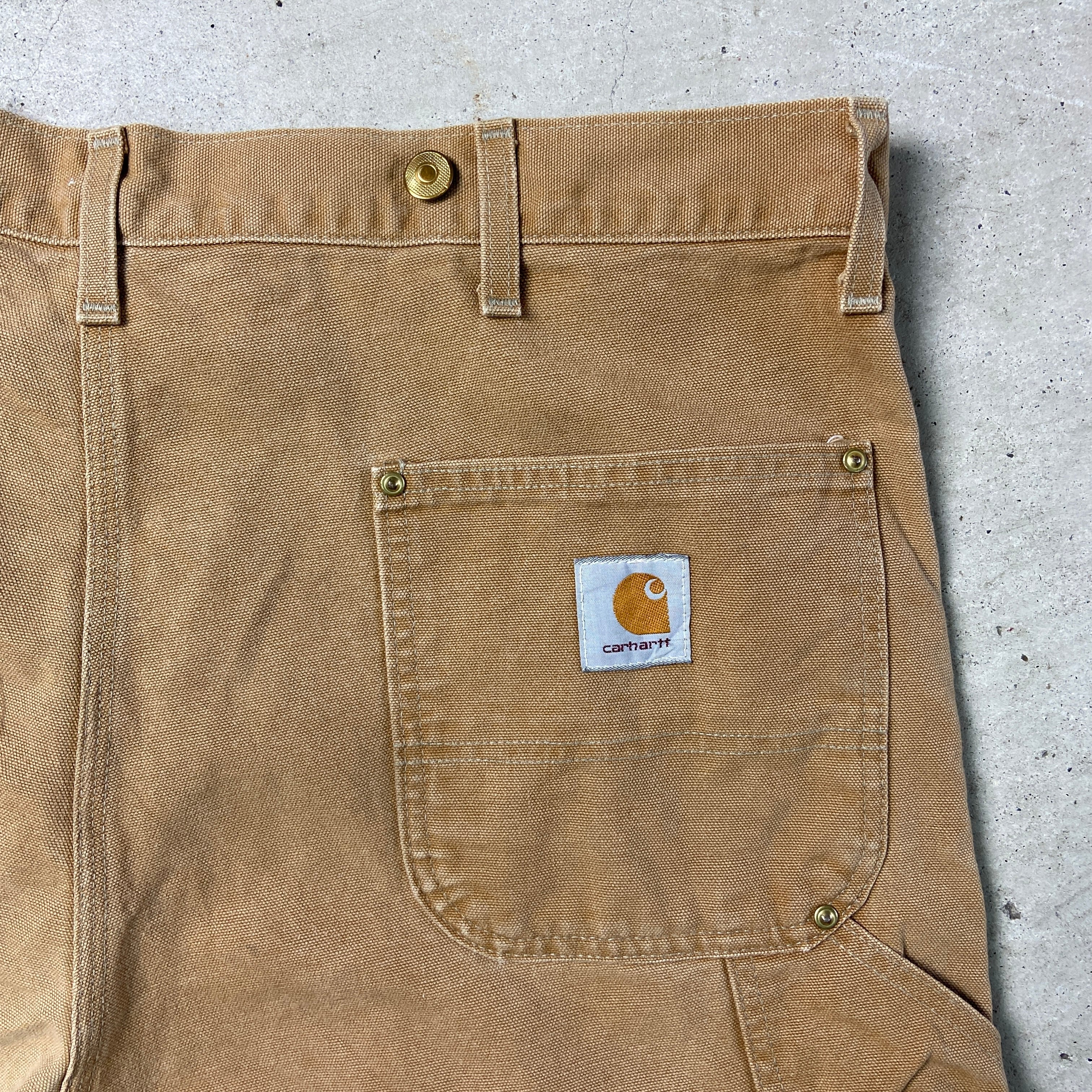 80年代 USA製 Carhartt カーハート ダック地 ダブルニー ワークパンツ