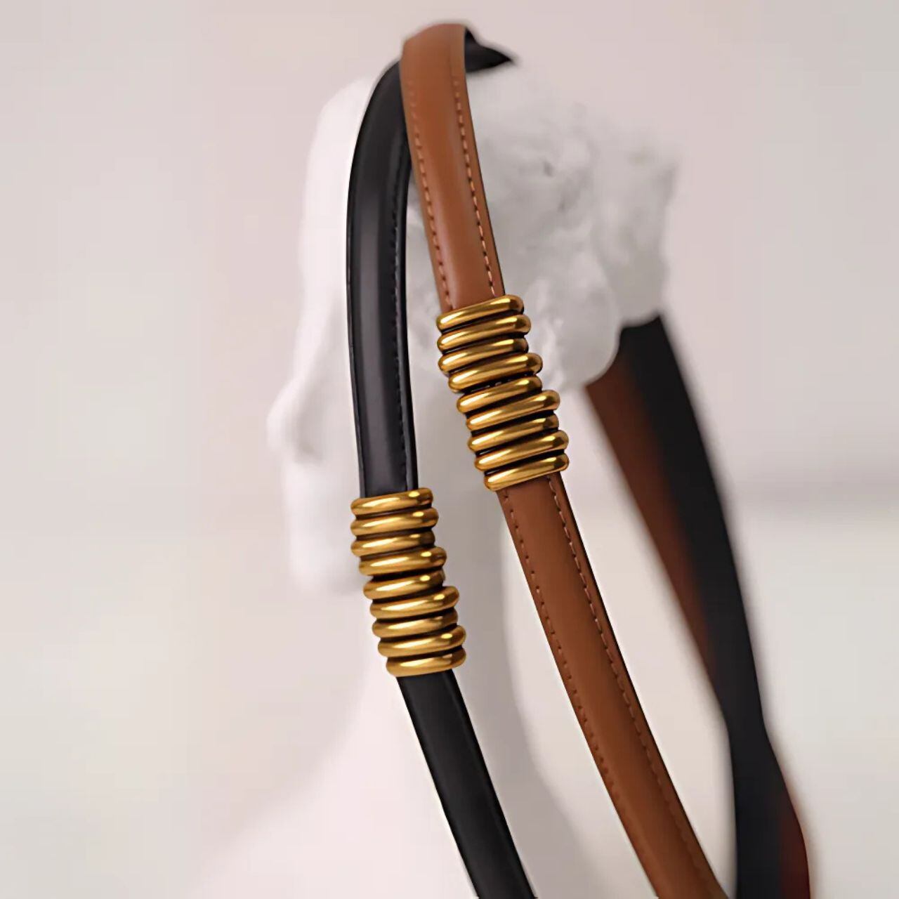 Ceinture Anneau Gold – Slim Belt F0481