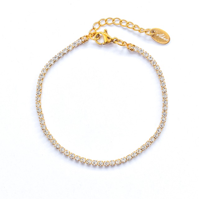 tennis bracelet stainless steel ・2mm B10