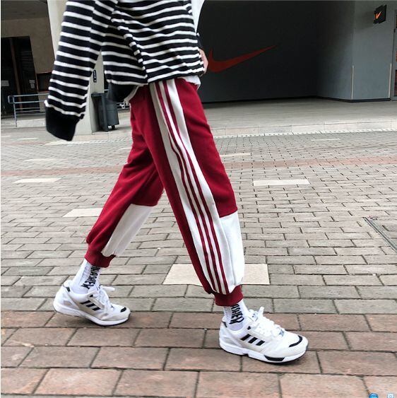 全3色 スウェット ジャージ 部屋着 ウエストゴム サイドライン