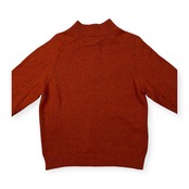 The Scotch House スコッチハウス ハイネック ハーフジップ ウールニットセーター サイズ L /オレンジ/メンズ/三陽商会