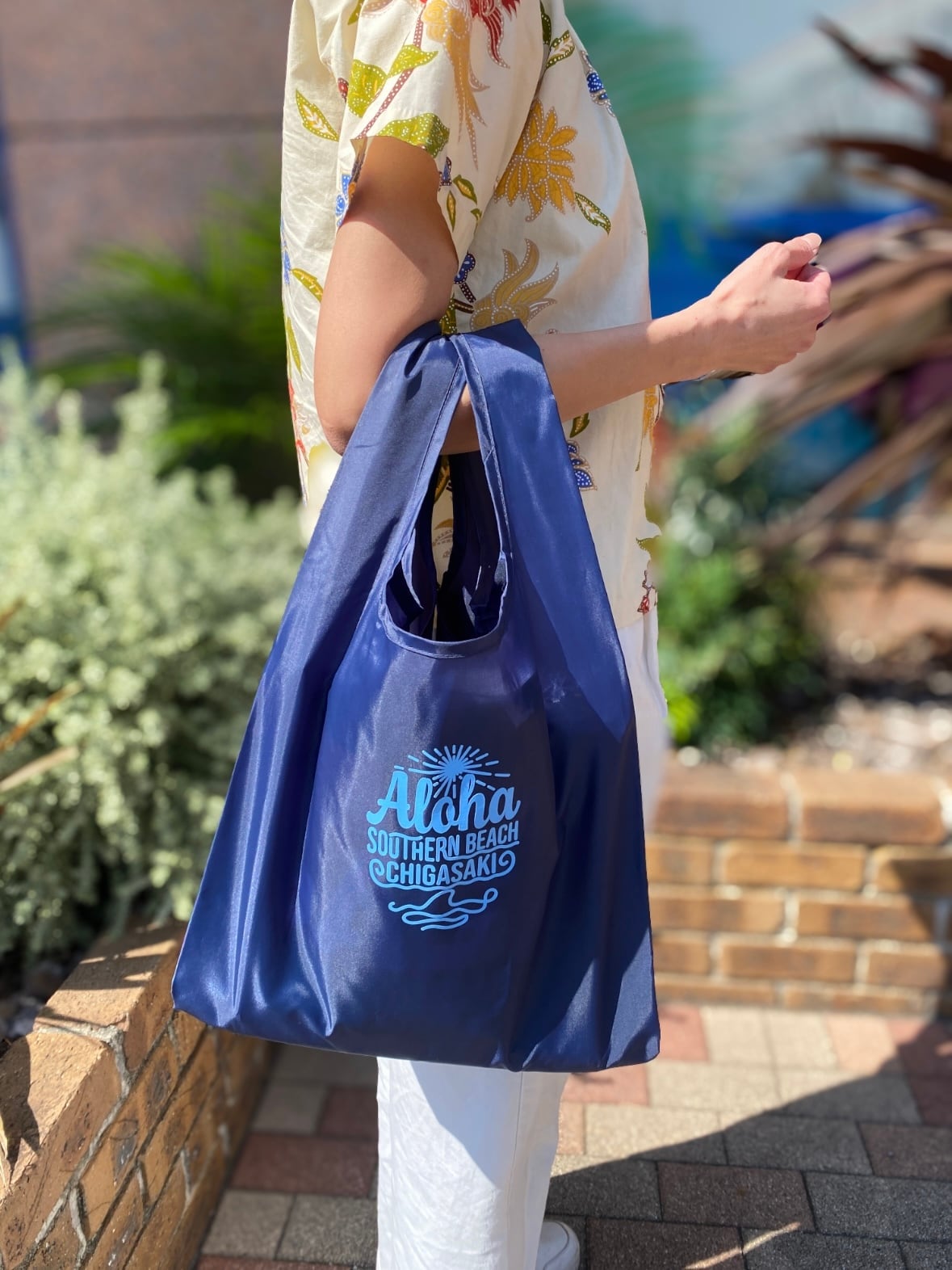 エコバッグ（大/ブルー） | 茅ヶ崎市観光協会