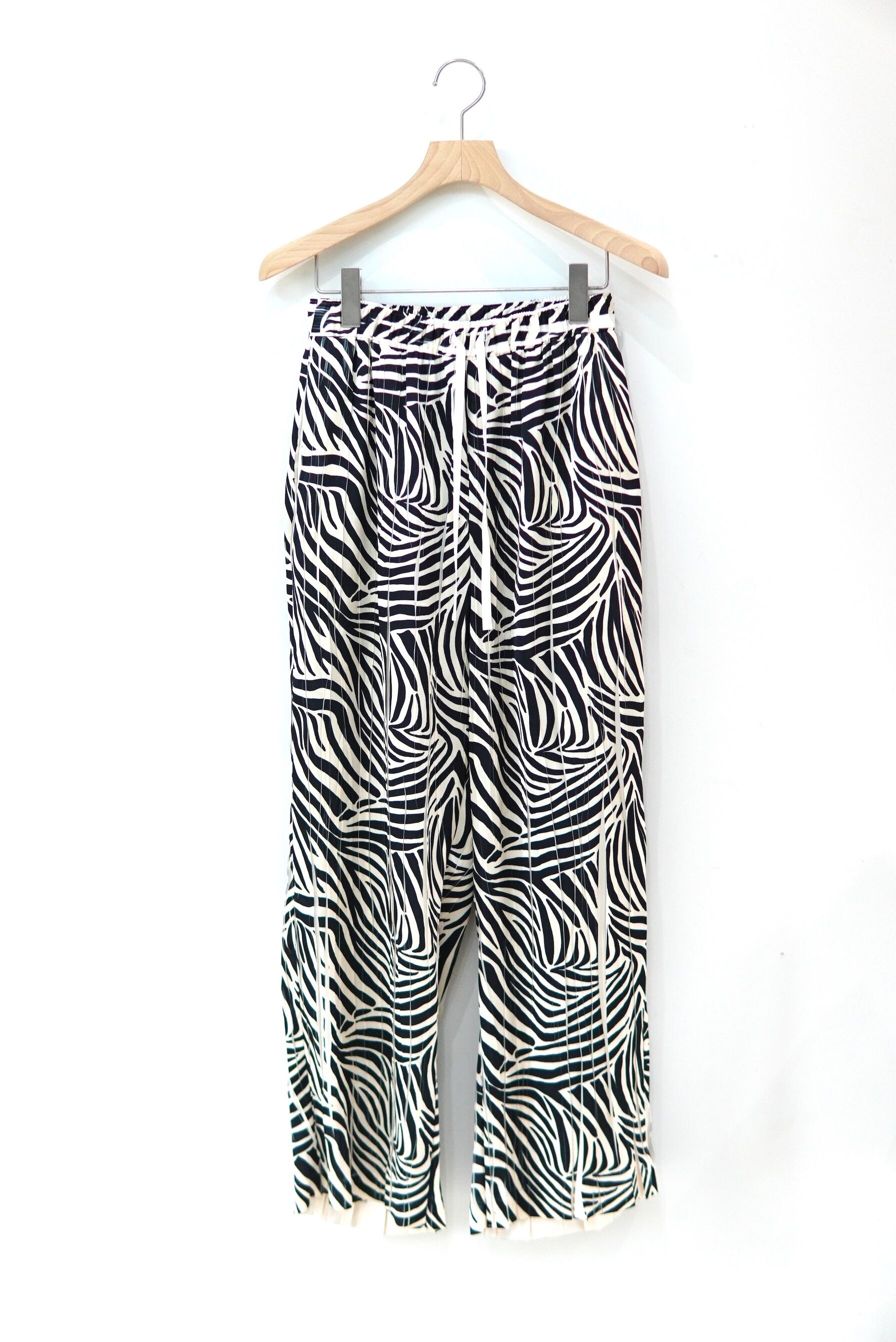 ANTHEM A / OVER PRINTED PLEATS EASY TROUSERS