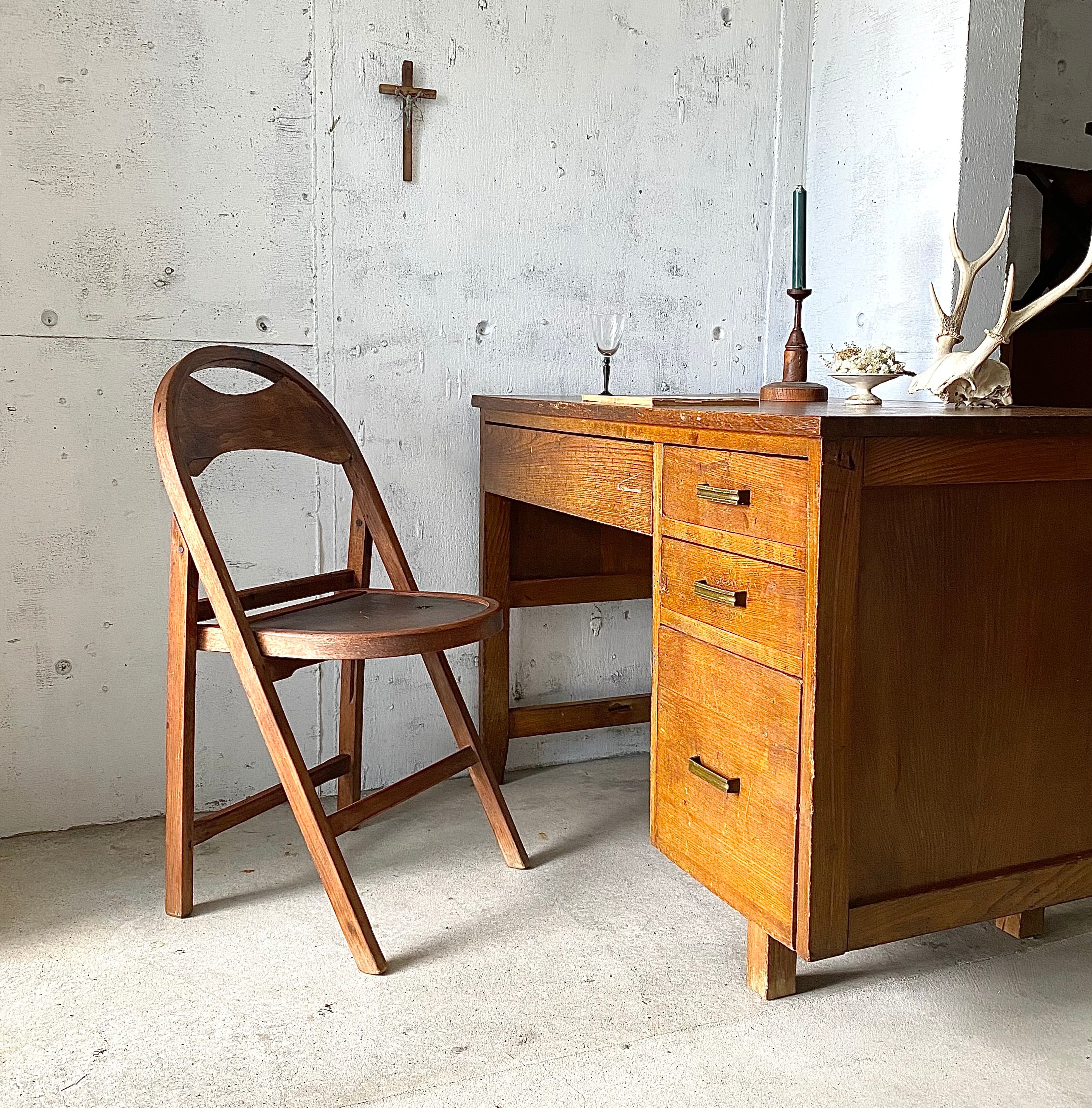 木味の折り畳みチェア[古家具] | giraffes craft