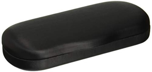 テーシーケース メガネケース 黒 ハード バネ 蝶番 アルミ MA-200B-2