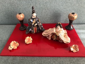 陶人形「雛飾り7点セット」臼井信子