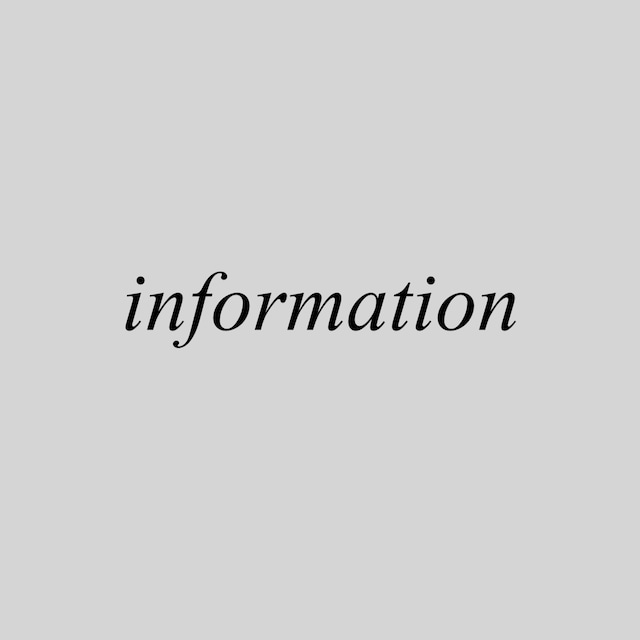 ご利用前に必ずご確認ください information