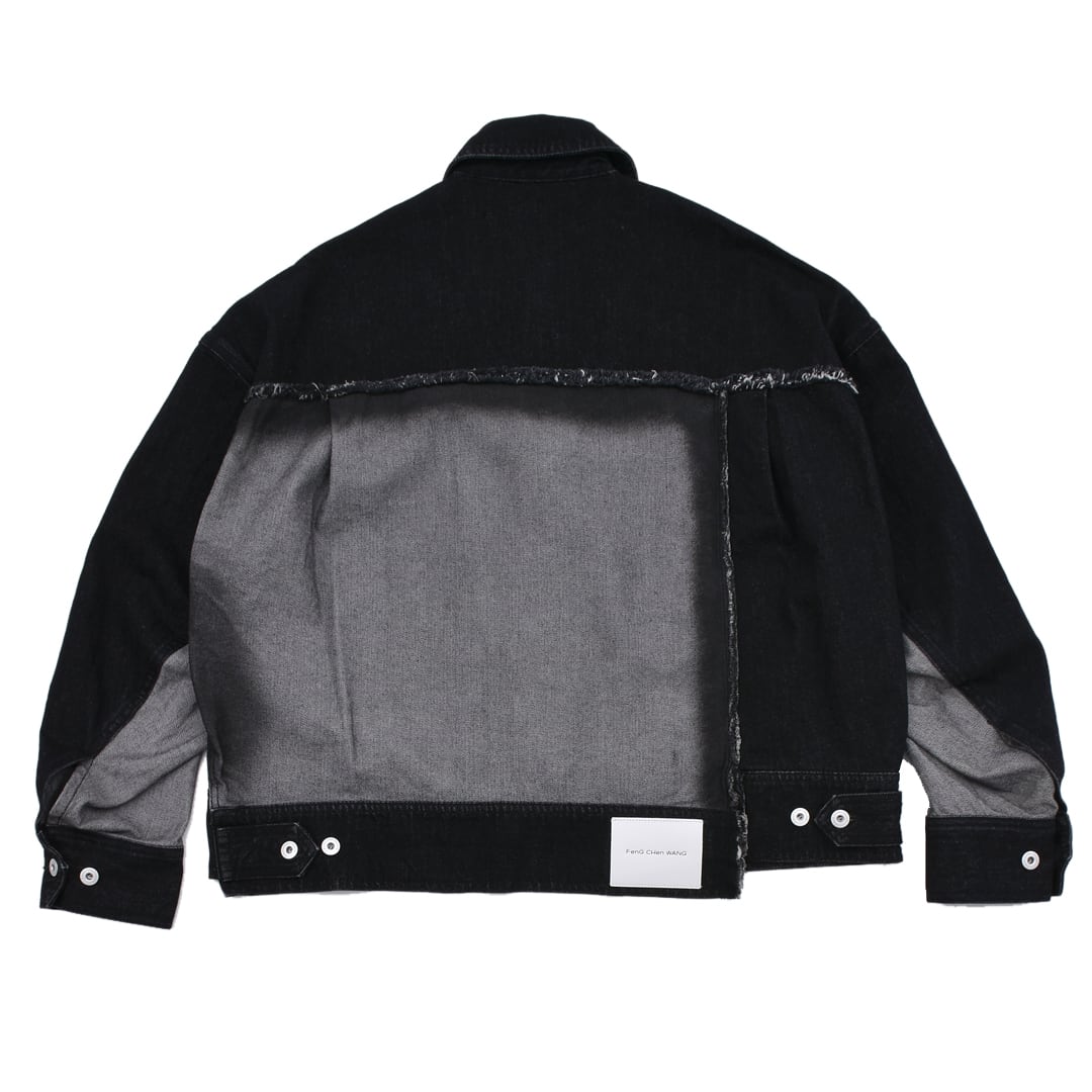 Feng Chen Wang】RAW EDGE PATCHWORK DENIM JACKET | AYIN Feng Chen Wang】RAW EDGE PATCHWORK DENIM JACKET | AYIN