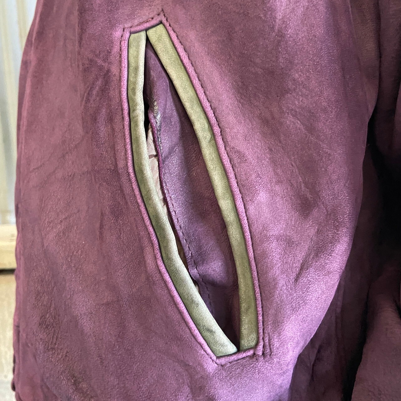 80年代 USA製 L.L.Bean ヌバックレザージャケット シングルレザー 