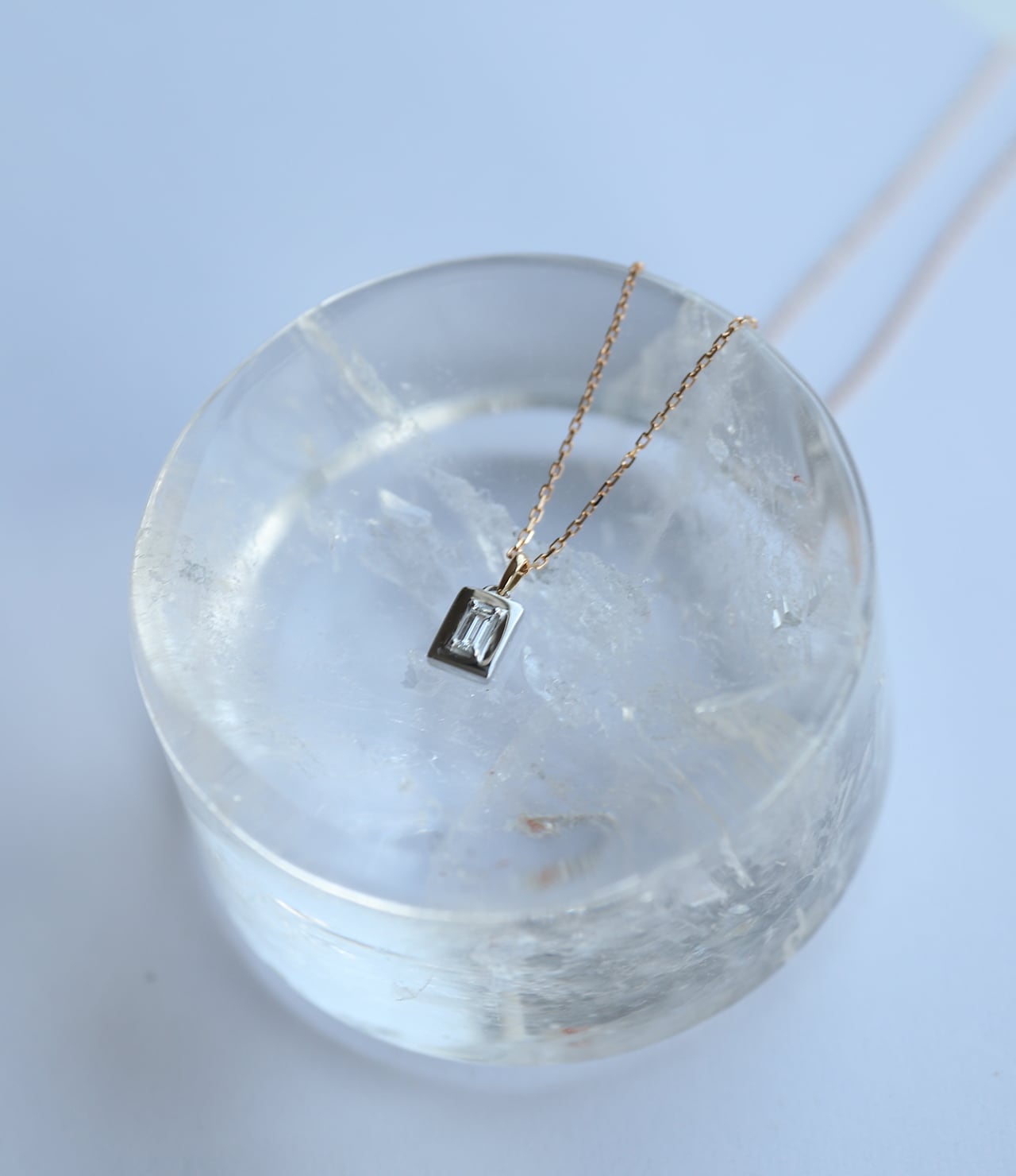 受注販売】Bucket cut Diamond Necklace K18YG＆PT950 / AL-018 | ALLIS