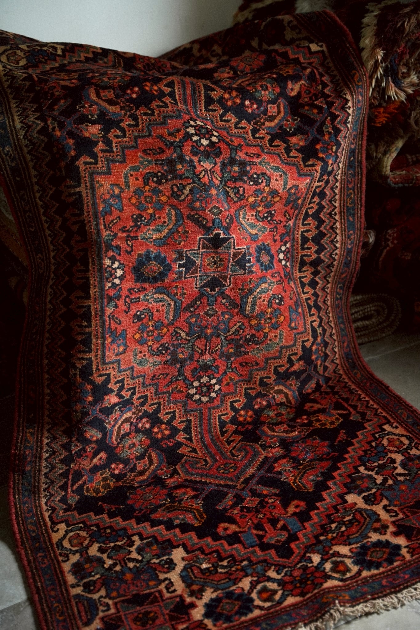 2233-Vintage Persian Malayer rug