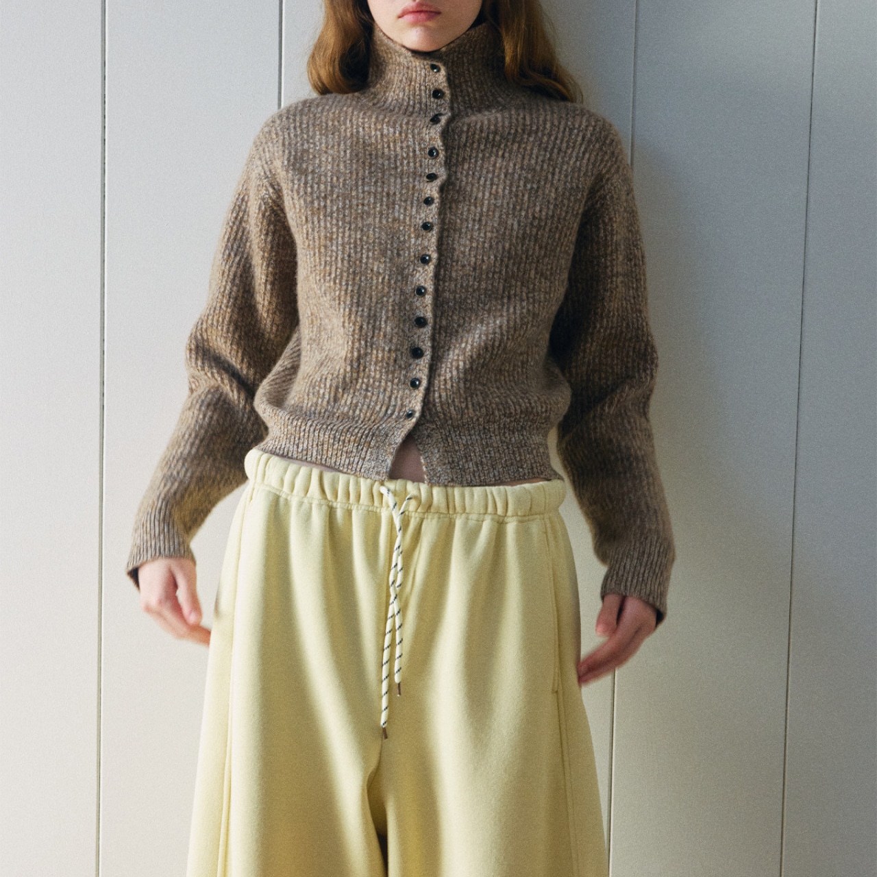 Cozy Knit Button-Up Cardigan【4color】 T3671