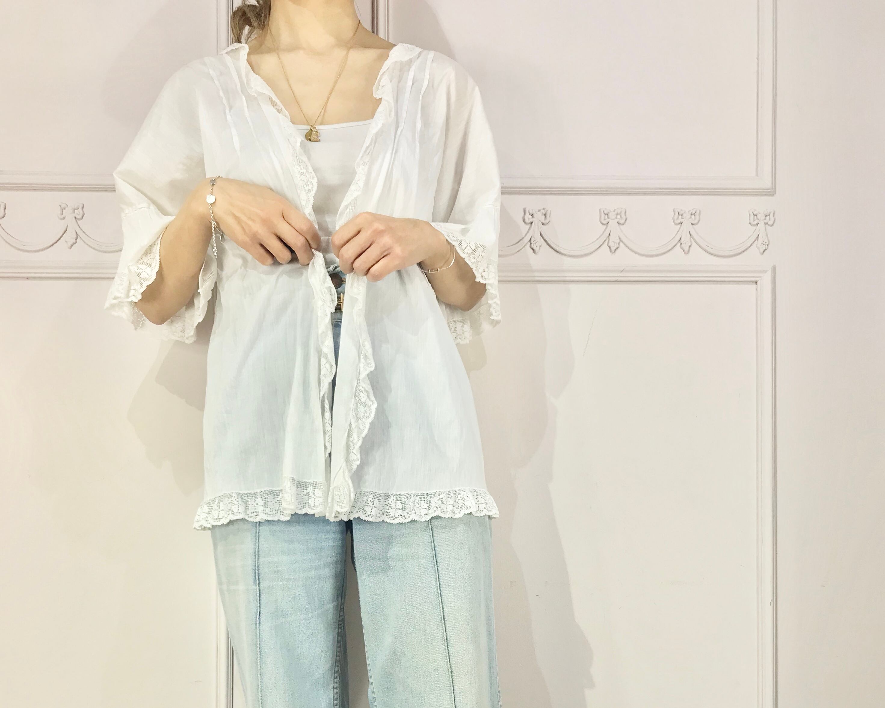 フレンチアンティークブラウスジャケット lot2100