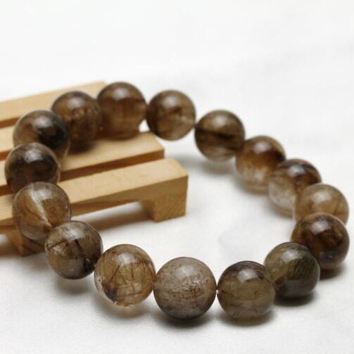 プラチナルチルクォーツ ブレスレット 13mm  おまかせ便 211-4613