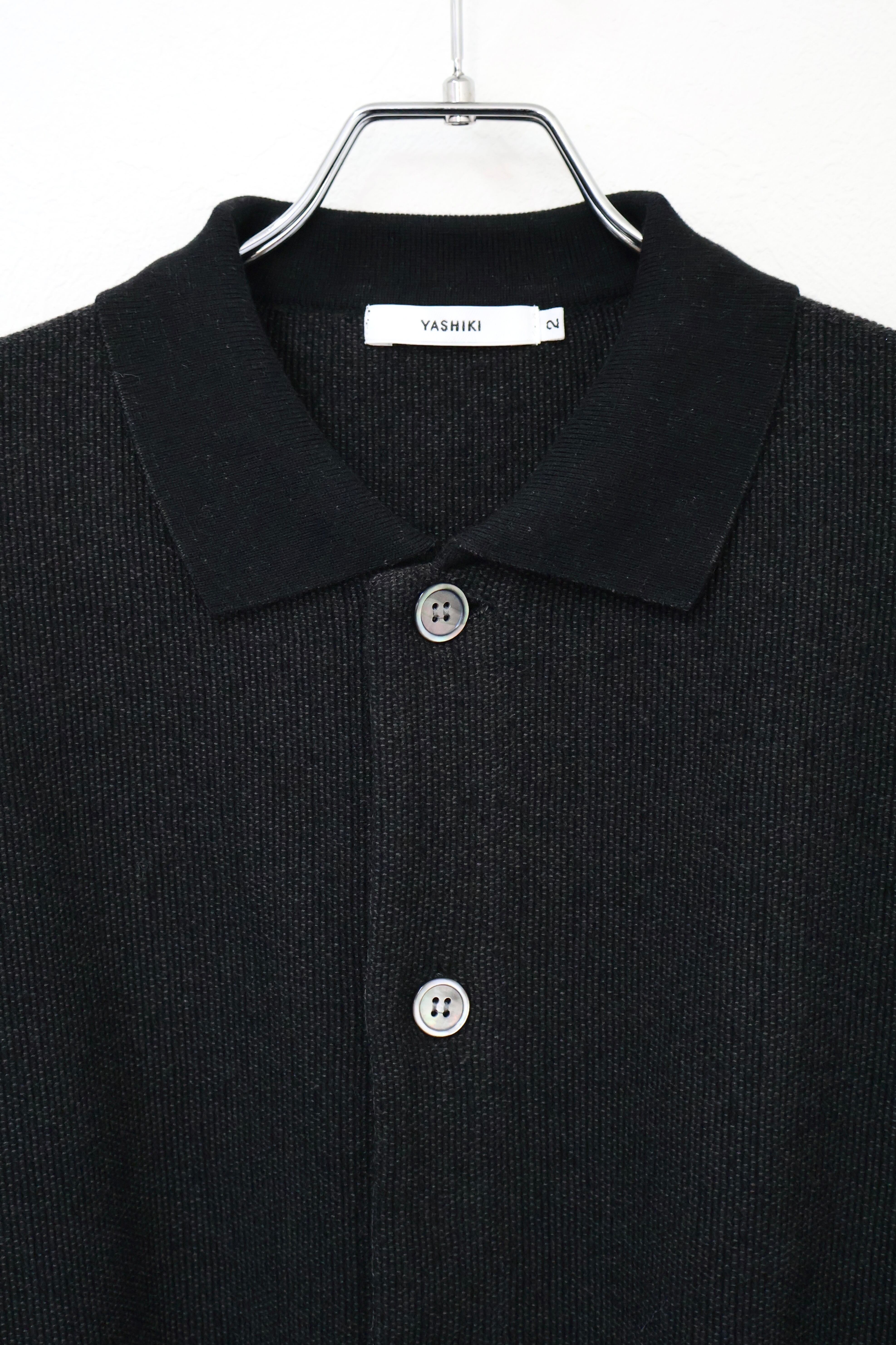 YASHIKI Kokuu Collar Cardigan -BLACK- | OoaLL