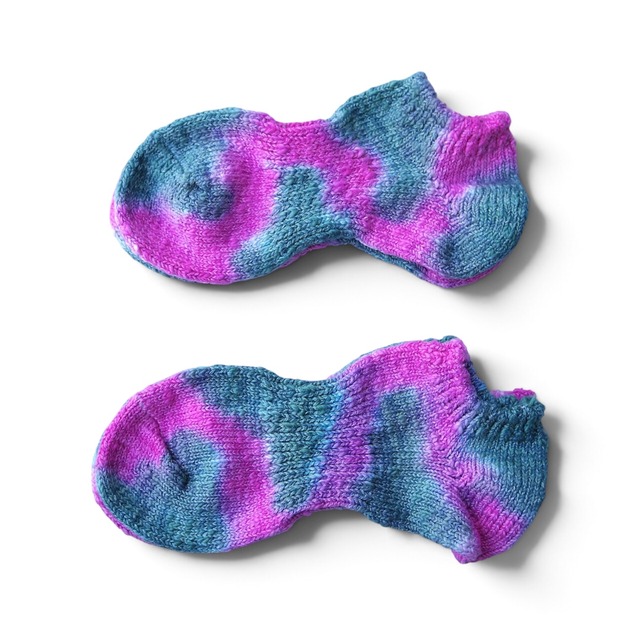 TIE DYE HEMP COTTON ANKLE SOCKS / タイダイ ヘンプコットン アンクルソックス 23-25cm/25-27cm 《Pink》