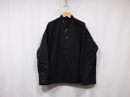 REVERBERATE”STAND PULLOVER SHIRT BLACK”